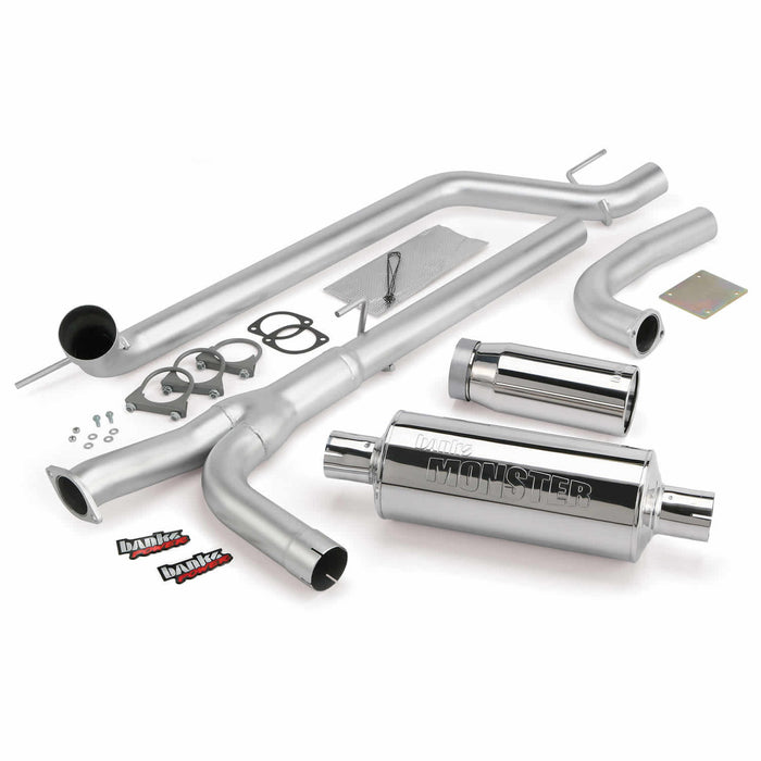 Banks Power 48123 Monster Exhaust System; S/S-Chrome Tip-2004-2014 Nissan 5.6L Titan; All - Truck Part Superstore