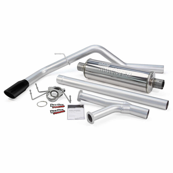 Banks Power 48132-B Monster Exhaust; Single; S/S-Black Tip-07-08 Toyota Tundra 5.7L;D-Cab/Cm - Truck Part Superstore