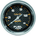 AutoMeter 4813 GAUGE; FUEL PRESSURE; 2 5/8in.; 15PSI; MECH. INCL. ISOLATOR; CARBON FIBER - Truck Part Superstore