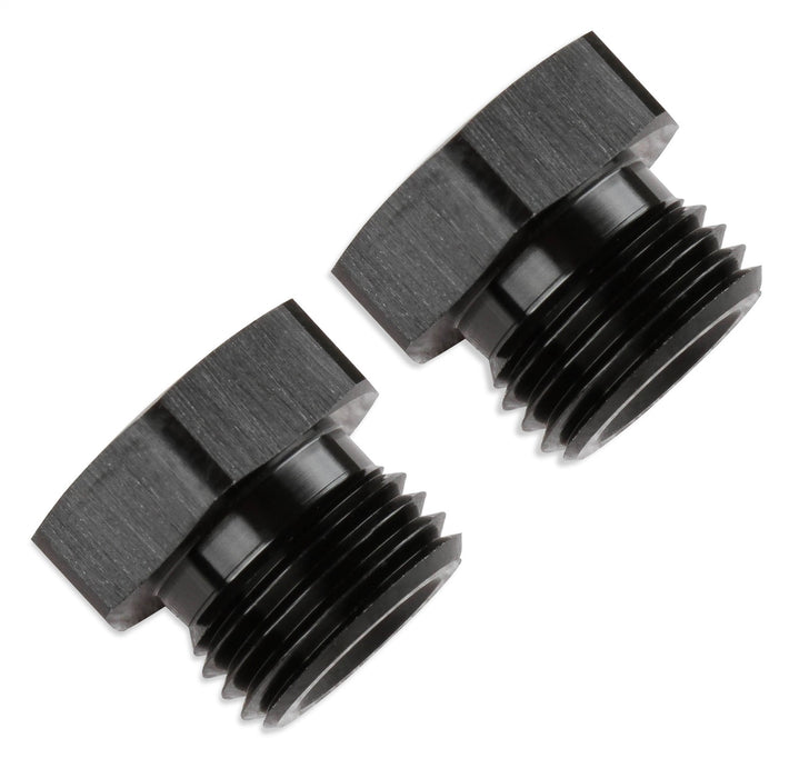 Mr Gasket 481406-BL Port Plug; 9/16-18 Male O-Ring [6 AN]; Incl. O-Rings; 2 pcs.; Anodized Black; - Truck Part Superstore