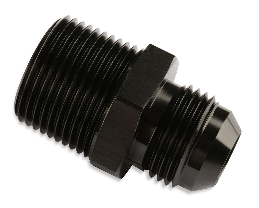Mr Gasket 481644-BL Adapter Fitting; Straight; -4 AN Male To 1/4 in. NPT Male; Anodized Black; - Truck Part Superstore