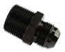 Mr Gasket 481644-BL Adapter Fitting; Straight; -4 AN Male To 1/4 in. NPT Male; Anodized Black; - Truck Part Superstore