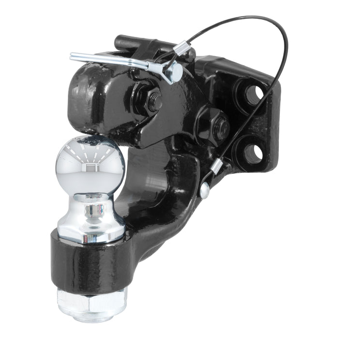 CURT 48180 CURT 48180 Pintle Hitch with 1-7/8-Inch Trailer Ball; 16;000 lbs; Mount Required - Truck Part Superstore