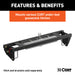 CURT 60696 Double Lock EZr Gooseneck Install Brackets; Select Silverado; Sierra 2500; 3500 - Truck Part Superstore
