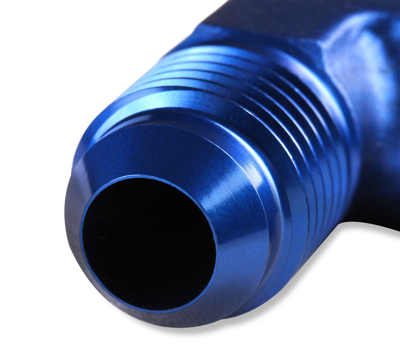Mr Gasket 482210 Adapter Fitting; 90 Degree; -10 AN Male to 1/2 in. NPT; Anodized Blue; - Truck Part Superstore