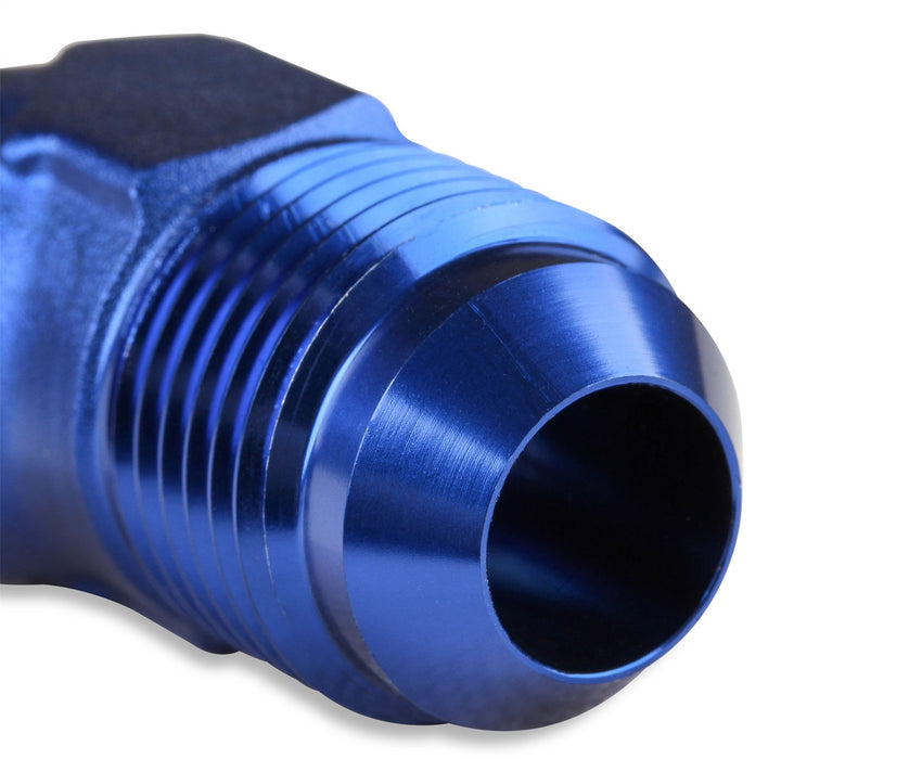 Mr Gasket 482368 NPT Adapter; 45 Degree; -6AN Male to 1/2 in. NPT Male; Anodized Blue; - Truck Part Superstore
