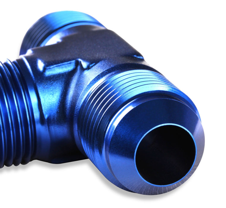 Mr Gasket 482412 Tee Fitting; -12AN x -12AN x -12AN Male; Anodized Blue; - Truck Part Superstore