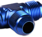 Mr Gasket 482406 Tee Fitting; -6AN x -6AN x -6AN Male; Anodized Blue; - Truck Part Superstore