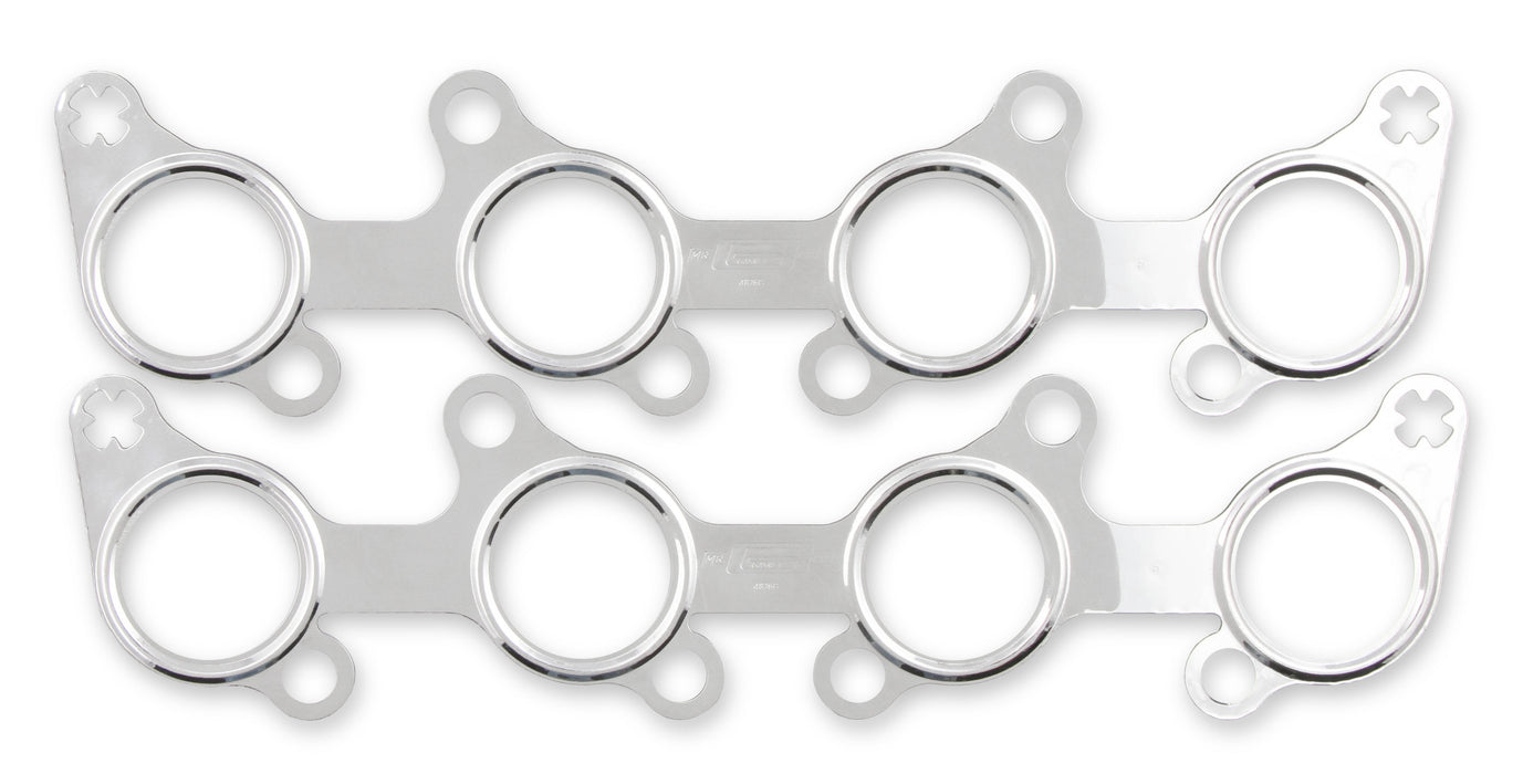 Mr Gasket 4826G Exhaust Header Gasket; Port Size 1 7/8 in. Round; MLS 3 Layer Stainless Steel; - Truck Part Superstore