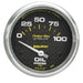 AutoMeter 4827 GAUGE; OIL PRESSURE; 2 5/8in.; 100PSI; ELECTRIC; CARBON FIBER - Truck Part Superstore