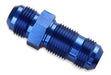 Mr Gasket 483212 Bulkhead Fitting; Straight; -12AN Male x -12AN Male; Anodized Blue; - Truck Part Superstore