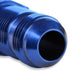 Mr Gasket 483208 Bulkhead Fitting; Straight; -8AN Male x -8AN Male; Anodized Blue; - Truck Part Superstore