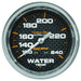 AutoMeter 4832 GAUGE; WATER TEMP; 2 5/8in.; 120-240deg.F; MECHANICAL; CARBON FIBER - Truck Part Superstore