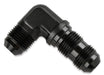 Mr Gasket 483306-BL Bulkhead Fitting; 90 Degree; -6AN Male x -6AN Male; Anodized Black; - Truck Part Superstore