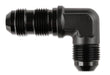 Mr Gasket 483308-BL Bulkhead Fitting; 90 Degree; -8AN Male x -8AN Male; Anodized Black; - Truck Part Superstore