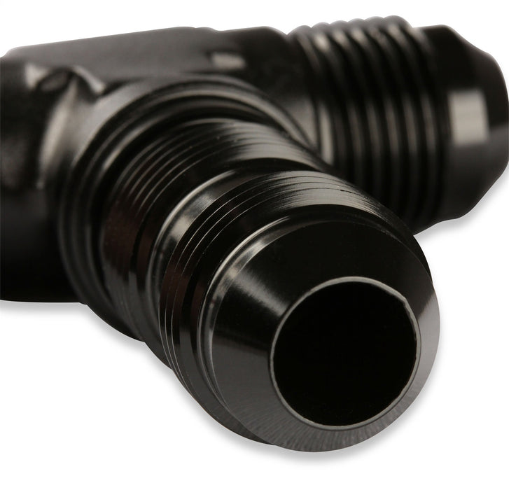 Mr Gasket 483408-BL Bulkhead Tee Fitting; -8AN x -8AN x -8AN Male; Anodized Black; - Truck Part Superstore
