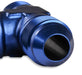 Mr Gasket 483406 Bulkhead Tee Fitting; -6AN x -6AN x -6AN Male; Anodized Blue; - Truck Part Superstore