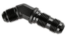 Mr Gasket 483708-BL Bulkhead Fitting; 45 Degree; -8AN x -8AN Male; Anodized Black; - Truck Part Superstore