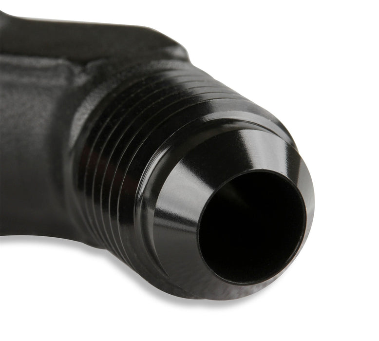 Mr Gasket 483706-BL Bulkhead Fitting; 45 Degree; -6AN x -6AN Male; Anodized Black; - Truck Part Superstore