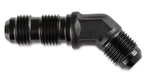 Mr Gasket 483708-BL Bulkhead Fitting; 45 Degree; -8AN x -8AN Male; Anodized Black; - Truck Part Superstore