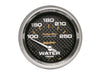 AutoMeter 4837 GAUGE; WATER TEMP; 2 5/8in.; 100-250deg.F; ELECTRIC; CARBON FIBER - Truck Part Superstore