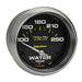 AutoMeter 4837 GAUGE; WATER TEMP; 2 5/8in.; 100-250deg.F; ELECTRIC; CARBON FIBER - Truck Part Superstore