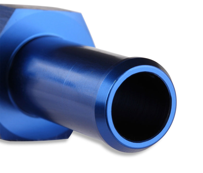 Mr Gasket 484010 Barb Fitting; Straight; 5/8 in. Hose to 1/2 in. Male NPT; Anodized Blue; - Truck Part Superstore