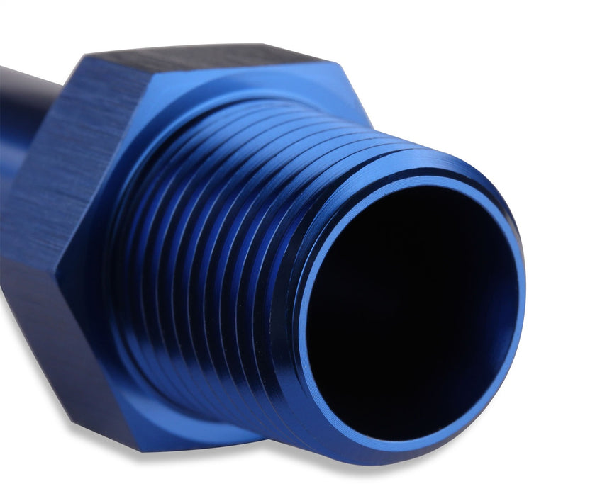 Mr Gasket 484010 Barb Fitting; Straight; 5/8 in. Hose to 1/2 in. Male NPT; Anodized Blue; - Truck Part Superstore