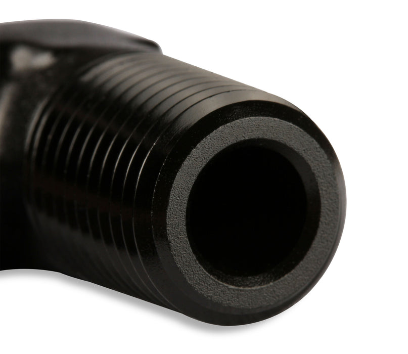 Mr Gasket 484212-BL Barb Fitting; 90 Degree; 3/4 in. Hose to 3/4 in. Male NPT; Anodized Black; - Truck Part Superstore