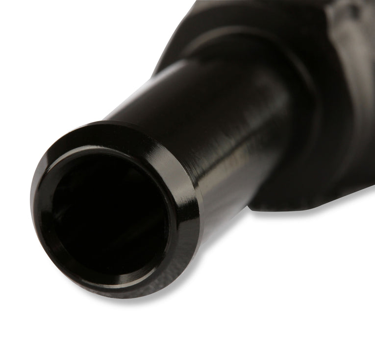Mr Gasket 484404-BL Barb Fitting; 45 Degree; 1/4 in. Hose to 1/8 in. Male NPT; Anodized Black; - Truck Part Superstore