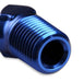 Mr Gasket 484408 Barb Fitting; 45 Degree; 1/2 in. Hose to 3/8 in. Male NPT; Anodized Blue; - Truck Part Superstore