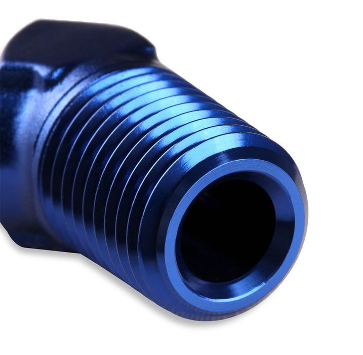 Mr Gasket 484404 Barb Fitting; 45 Degree; 1/4 in. Hose to 1/8 in. Male NPT; Anodized Blue; - Truck Part Superstore