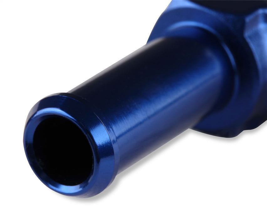 Mr Gasket 484408 Barb Fitting; 45 Degree; 1/2 in. Hose to 3/8 in. Male NPT; Anodized Blue; - Truck Part Superstore