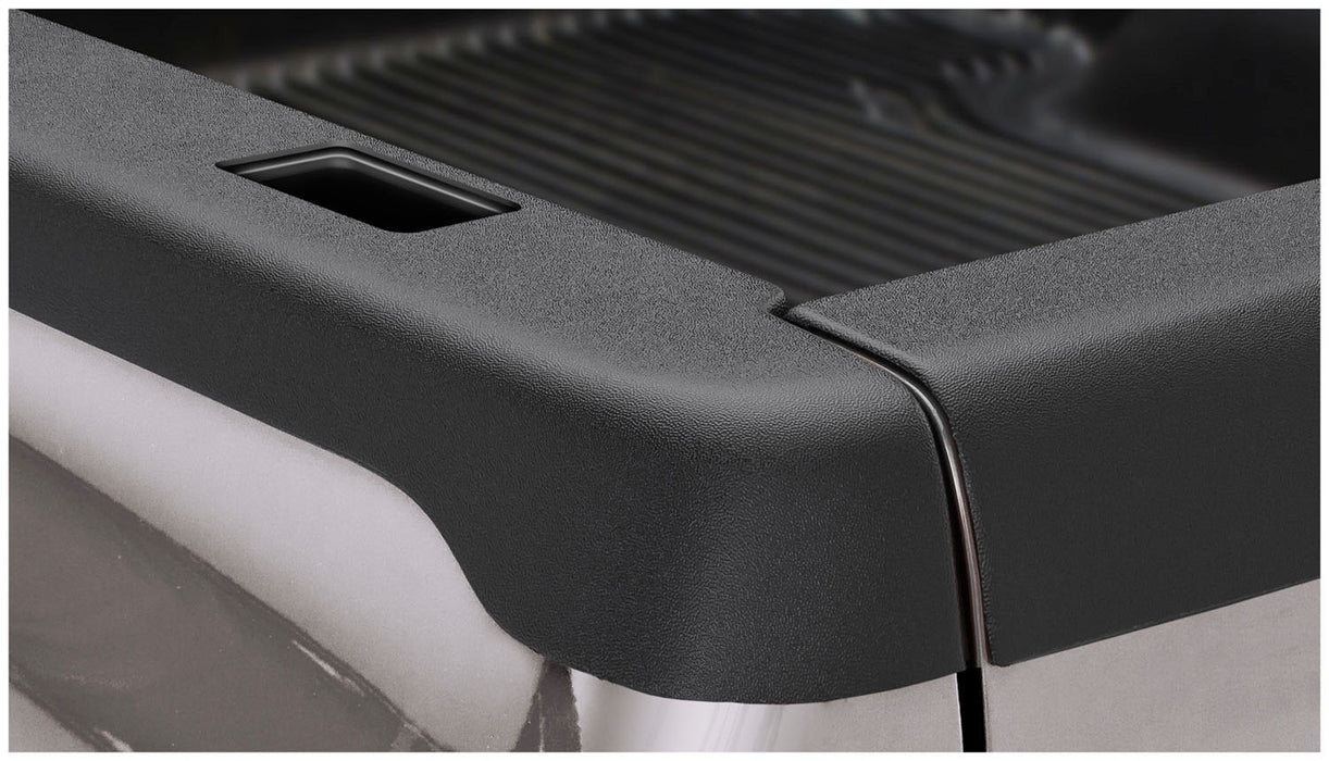 Bushwacker 48501 Ultimate SmoothBack™ Bed Rail Cap; OE Matte Black; w/Stake Pocket; - Truck Part Superstore