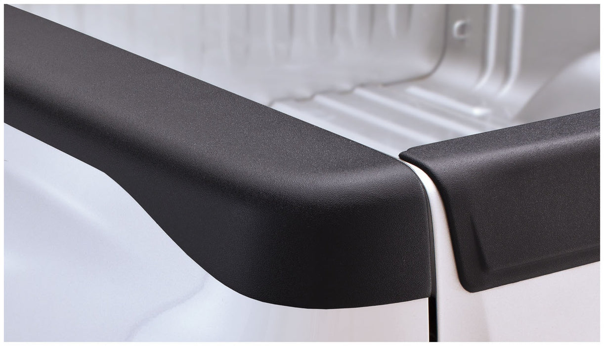 Bushwacker 48519 Ultimate SmoothBack™ Bed Rail Cap; OE Matte Black; w/o Stake Pocket; - Truck Part Superstore