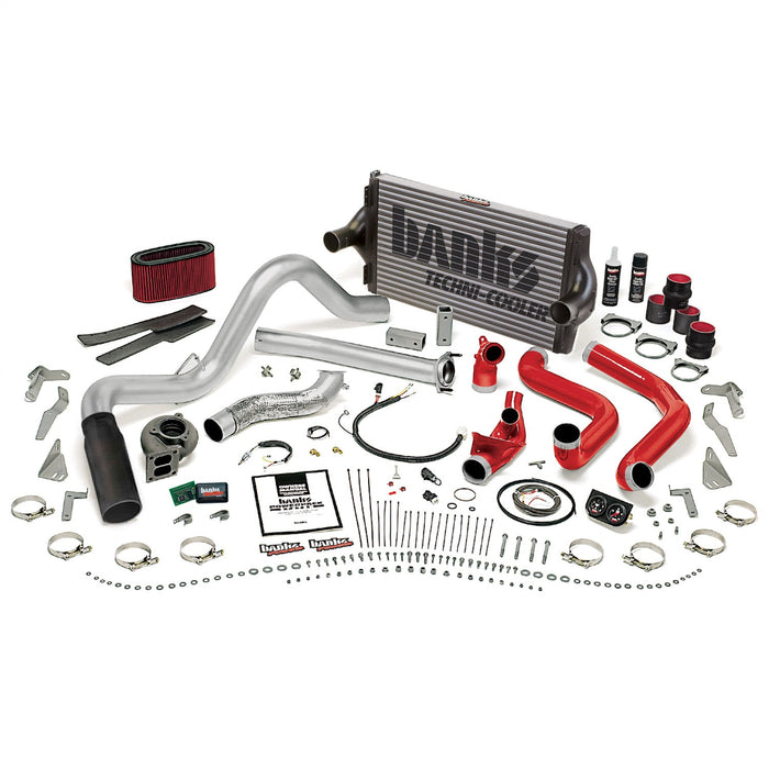 Banks Power 48562-B PowerPack System; Single Exh; S/S-Black Tip-1995.5-1997 Ford 7.3L; Man - Truck Part Superstore