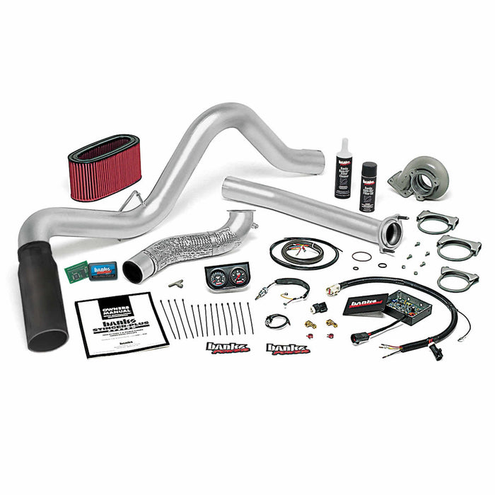 Banks Power 48560-B Stinger-Plus System; Single Exh; S/S-Black Tip-1995.5-1997 Ford 7.3L; Man - Truck Part Superstore
