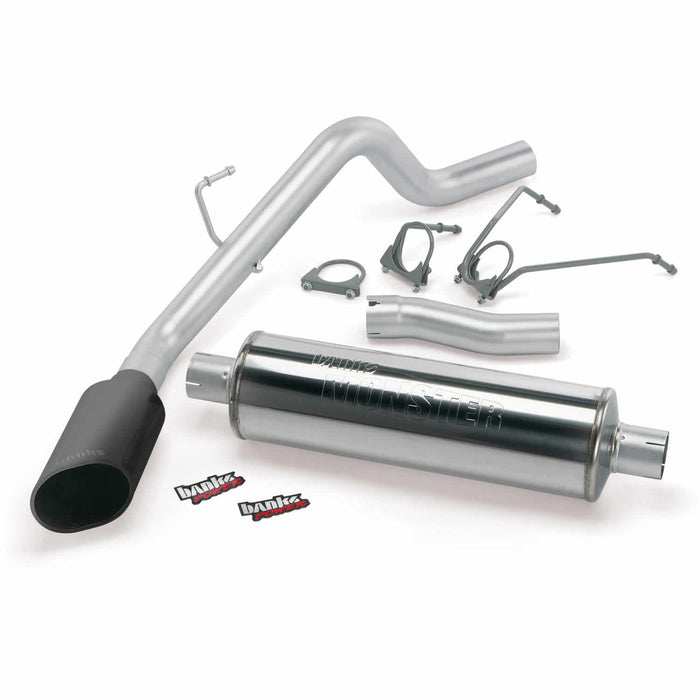 Banks Power 48569-B Monster Exhaust System; S/S-Black Tip-2003 Dodge 5.7L Hemi;1500-CCSB - Truck Part Superstore