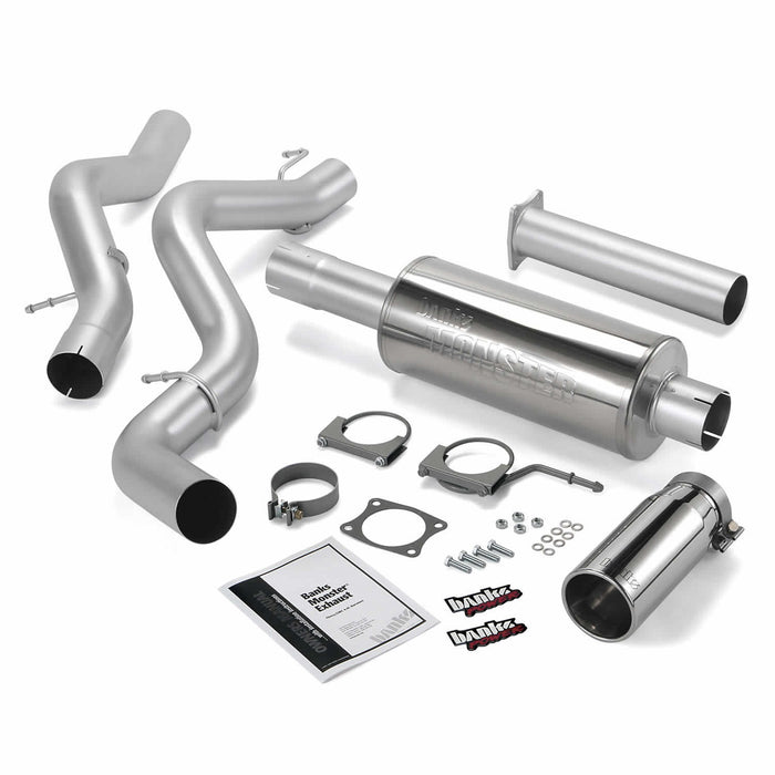 Banks Power 48632 Monster Exhaust System; S/S-Chrome Tip-2001-05 Chevy 6.6L; SCLB - Truck Part Superstore