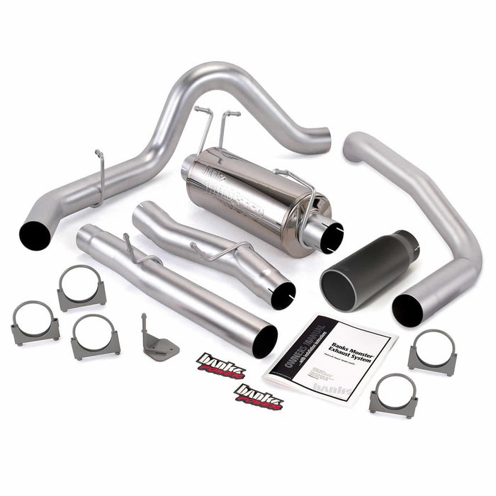 Banks Power 48784-B Monster Exhaust System; S/S-Black Tip-2003-07 Ford 6.0L; ECSB - Truck Part Superstore