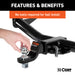 CURT 42225 Switch Ball Trailer Ball Set (1-7/8in.; 2in./2-5/16in. Balls; 1in. x 2-1/4in. Sh - Truck Part Superstore
