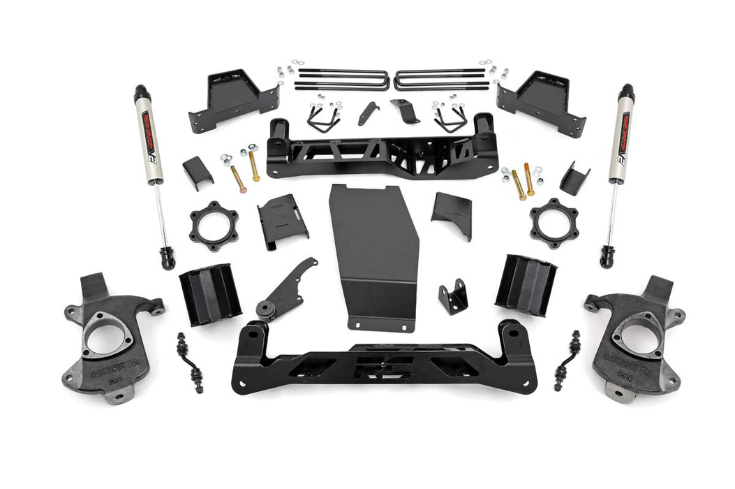 Rough Country 22675 6 Inch Suspension Lift Kit w/V2 Monotube 14-17 Silverado/Sierra 1500 4WD Cast Steel Rough Country - Truck Part Superstore