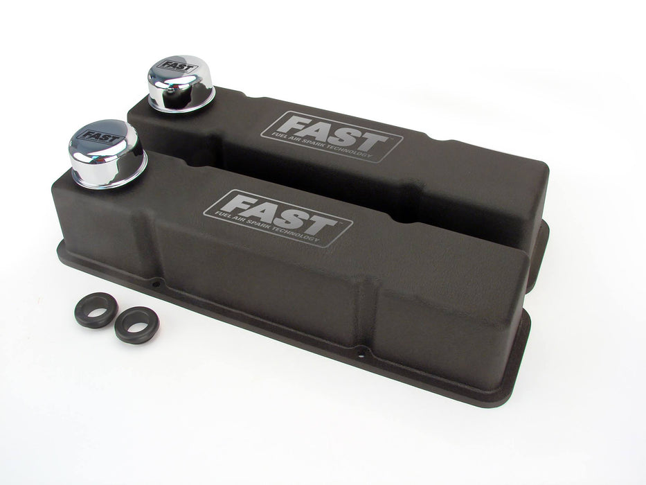 FAST 3012001 Chevrolet Small Block Die Cast Aluminum Valve Covers - Truck Part Superstore