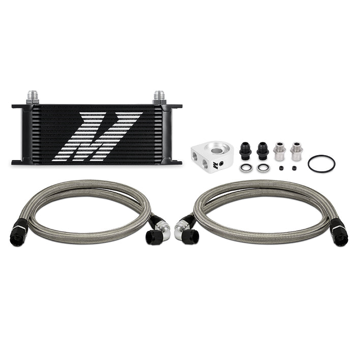 Mishimoto MMOC-U16BK Universal Oil Cooler Kit, 16-Row, Black - Truck Part Superstore