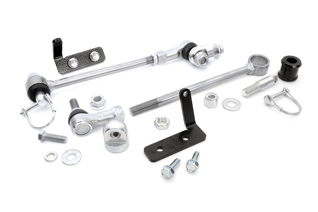 Rough Country 1128 Jeep Front Sway Bar Disconnects 3.5-6 Inch 84-01 Cherokee Rough Country - Truck Part Superstore