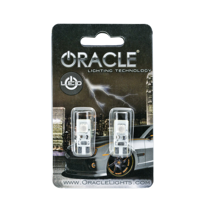 Oracle Lighting 4903-003 T10 2 LED 3 Chip Flank Bulb, Red, Pair - Truck Part Superstore