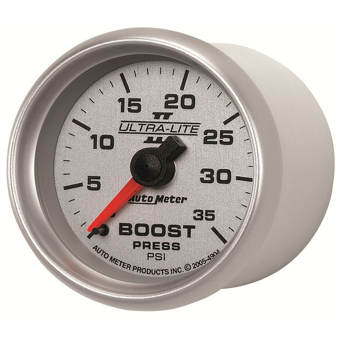 AutoMeter 4904 GAUGE; BOOST; 2 1/16in.; 35PSI; MECHANICAL; ULTRA-LITE II - Truck Part Superstore