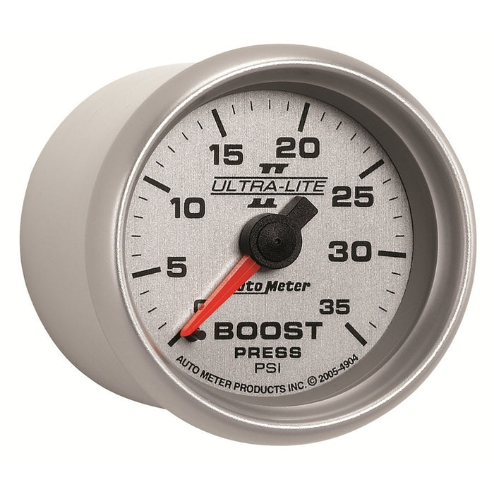 AutoMeter 4904 GAUGE; BOOST; 2 1/16in.; 35PSI; MECHANICAL; ULTRA-LITE II - Truck Part Superstore