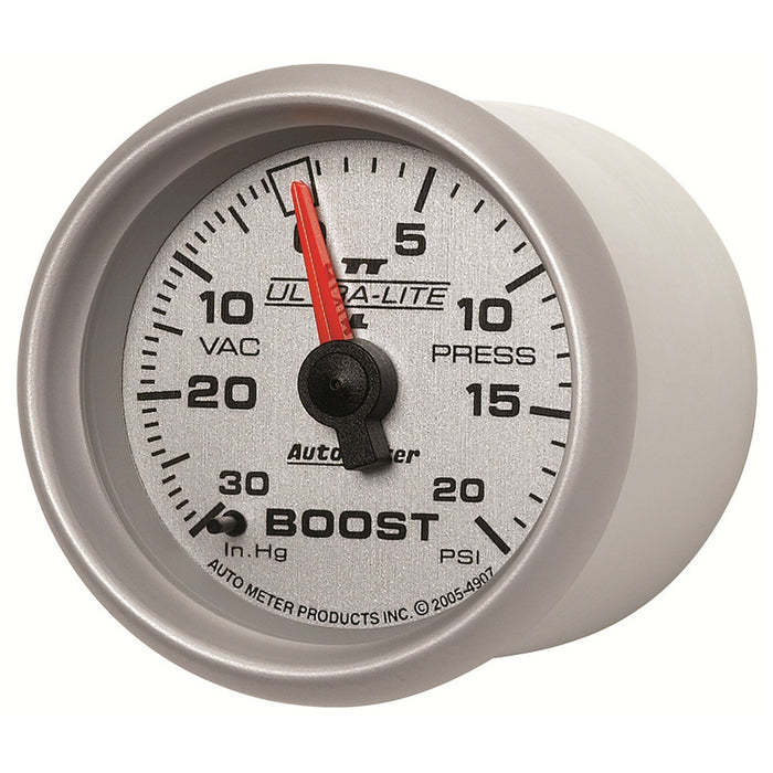 AutoMeter 4907 GAUGE; VAC/BOOST; 2 1/16in.; 30INHG-20PSI; MECHANICAL; ULTRA-LITE II - Truck Part Superstore