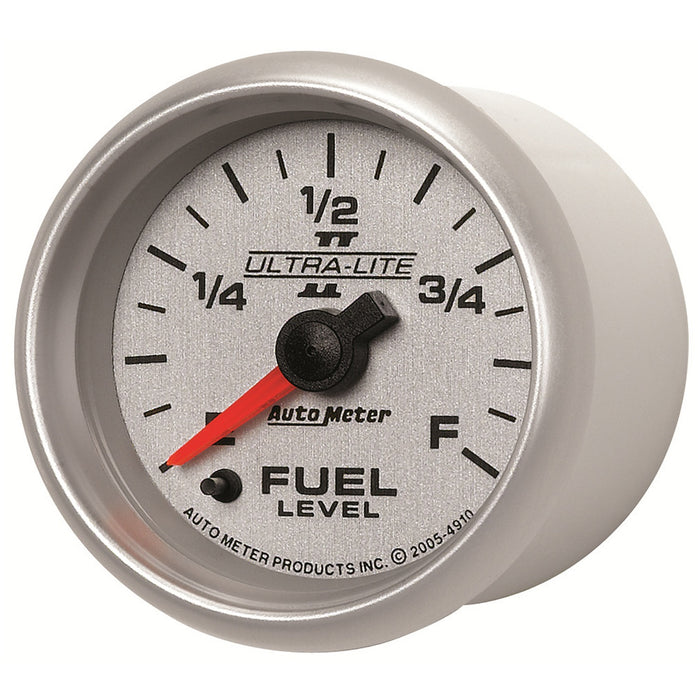 AutoMeter 4910 GAUGE; FUEL LEVEL; 2 1/16in.; 0-280O PROGRAMMABLE; ULTRA-LITE II - Truck Part Superstore